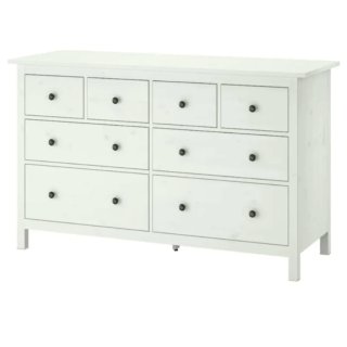 Cómoda IKEA HEMNES 8 cajones blanca