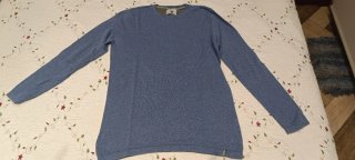 Jersey azul de punto y Jersey gris de punto
