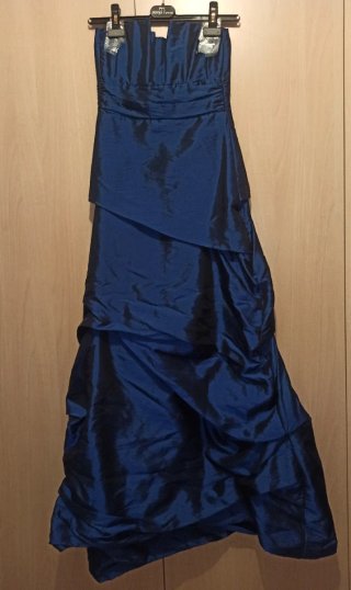 Vestido largo de fiesta azul