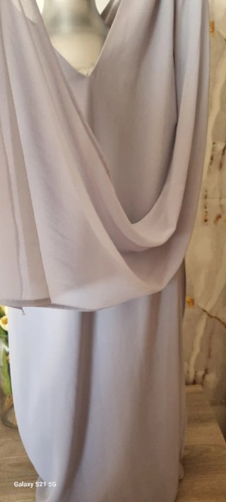 Vestido Gris Elegante boda eventos