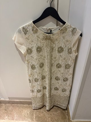Vestido de fiesta blanco Roberto Verino