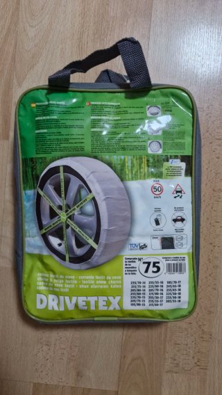 Cadenas textiles de nieve DrivetexN75 sin estrenar