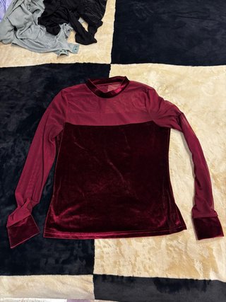 Camiseta de fiesta terciopelo