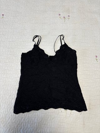 Camiseta de fiesta negra con brillo