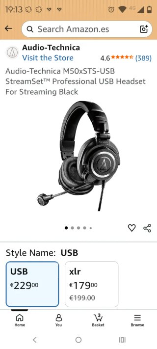 Auriculares Audio-Technica M50xSTS-USB