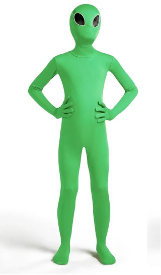 Disfraz de Alien Verde