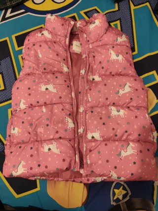 Chaleco Acolchado Estampado-Talla 128-140 cm.