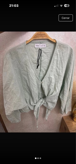 Camisa corta verde Lefties