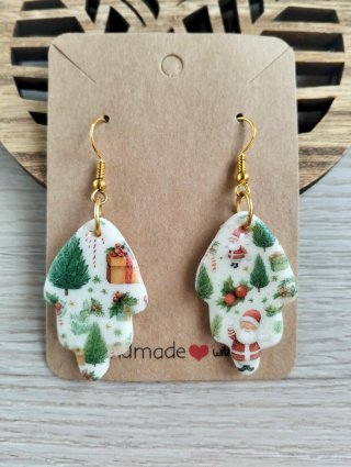 Pendientes Largos de Navidad