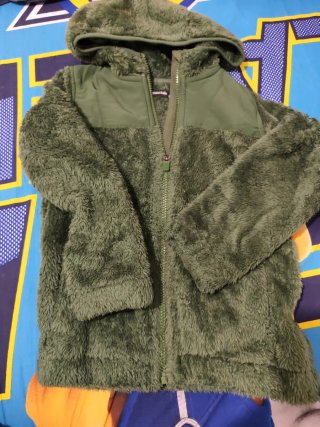 Chaqueta de forro polar Verde Oliva-Talla 8.
