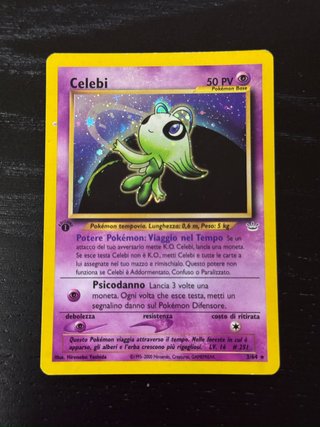 Carta pokemon Celebi 3/64 1 ed ita Neo Revelation