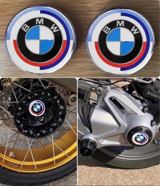 2 Tapas Aniversario Moto BMW Llanta y Cardán