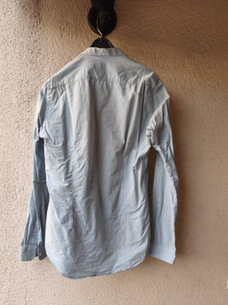 Camisa de manga larga azul