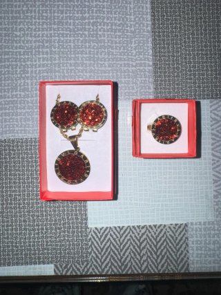 Conjunto de Joyería Chapado en Oro