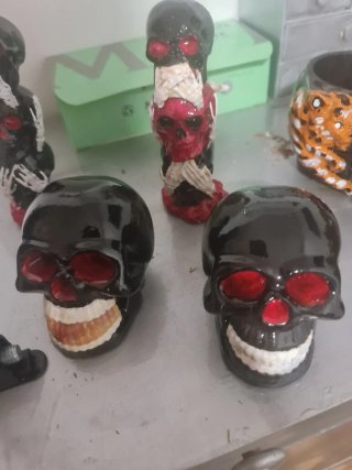 Set de 3 Lapiceros con Forma de Calavera