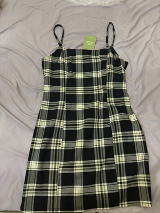 Vestido corto H&M de cuadros