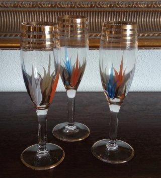 Set de 3 Copas Mid Century