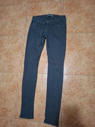 Pantalón Vaquero Gris Talla 38