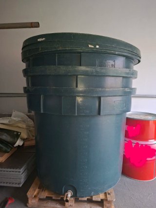 Depósito de agua cilíndrico 1500L