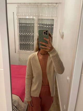 Cárdigan Massimo Dutti Beige
