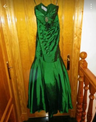 Vestido de fiesta verde