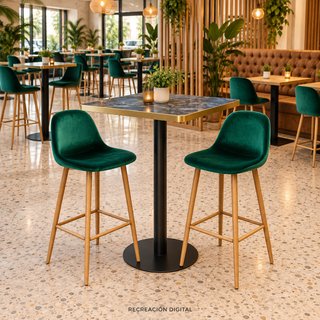 Taburete Elephant tapizado para bar hostelería