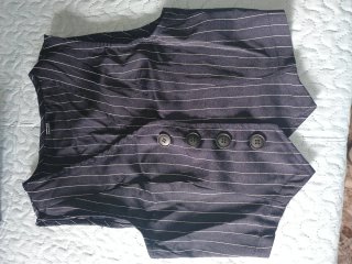 Conjunto de Chaleco y Pantalón Rayas