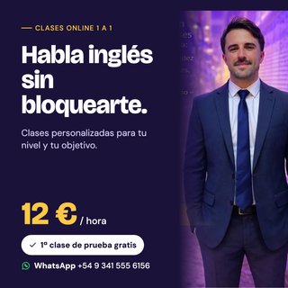 Clases de conversación en inglés (virtuales)