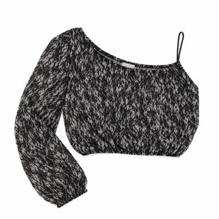 Top asimétrico Brownie estampado Talla S