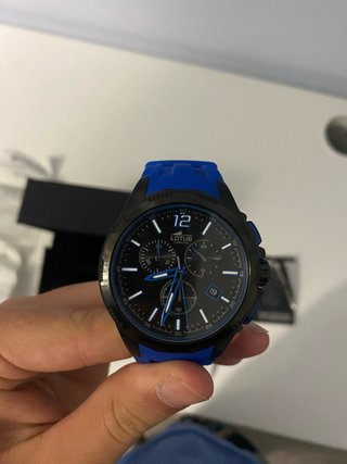 Reloj Lotus Chrono Negro y Azul