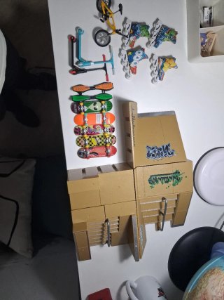 Lote completo de skatepark para dedos desmontable