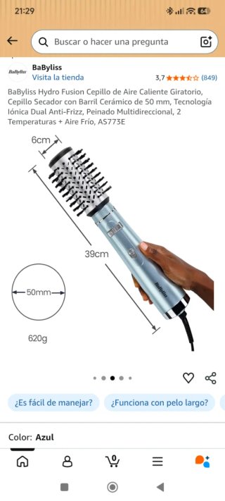 Cepillo alisador BaByliss NUEVO