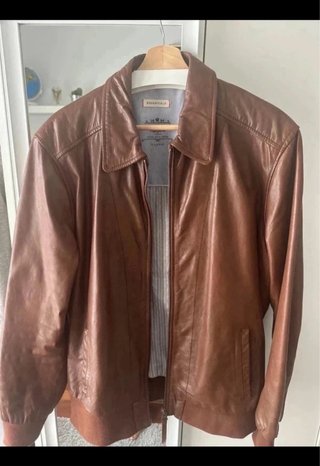 Chaqueta de Piel Pepe Jeans Marrón