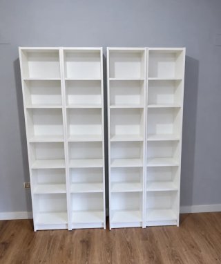 Set de 4 Estanterías Blancas