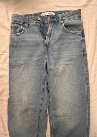 Pantalón Vaquero Bershka Azul Talla S