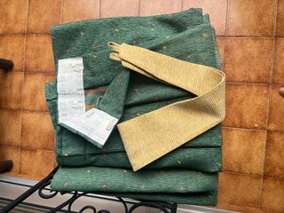Set de Cortinas, Volante,Fundas de Cojín y mantel