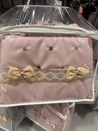 Bolso de Bebé Rosa con Lazos