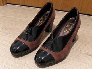 Zapatos D'Laura Ante Marrón y Charol Negro