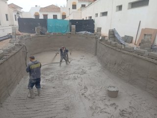 Gunitado de hormigón