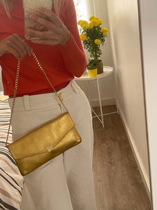 Bolso Carolina Herrera Dorado