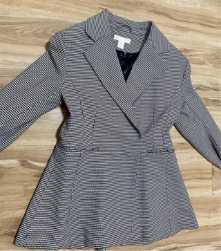 Americana entallada pata de gallo H&M