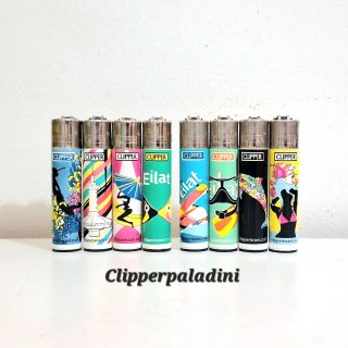Set di 8 accendini Clipper Israel