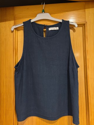 Blusa Azul Stradivarius Talla S