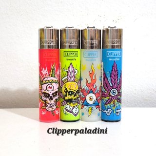 Set di 4 accendini Clipper