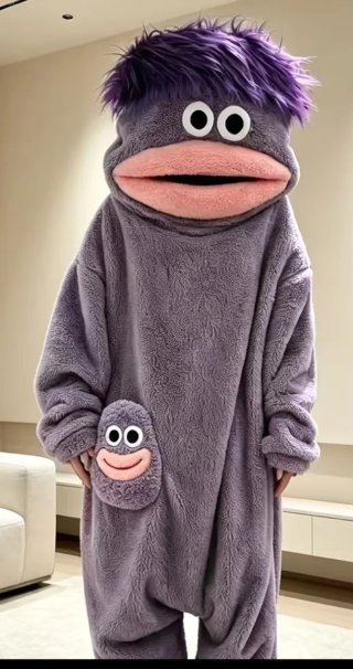 Pijama de Monstruo Morado Talla XL