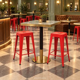 Taburete tipo Tolix metálico bar desde 50€