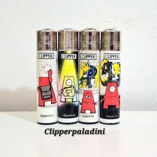 Set di 4 accendini Clipper