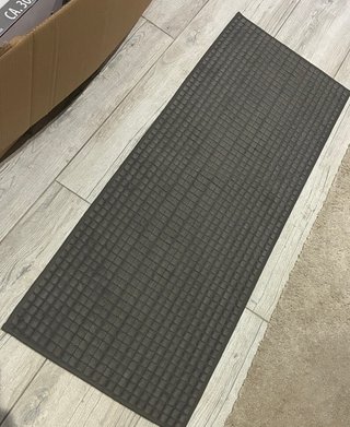 Tappeto Rettangolare Nero 120x45 cm