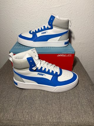 Zapatillas Puma Altas Blanco y Azul