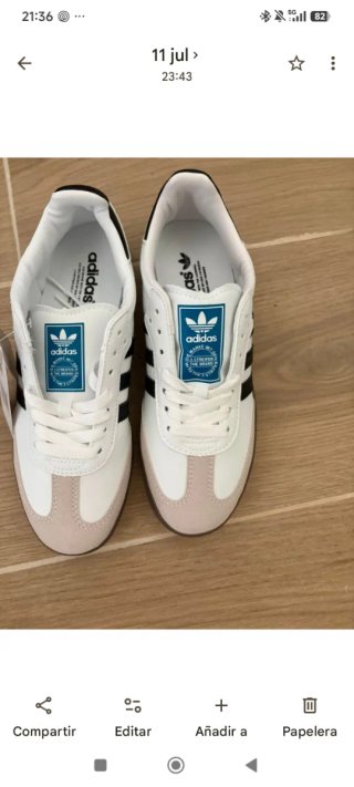 Zapatillas Adidas Blancas y Negras